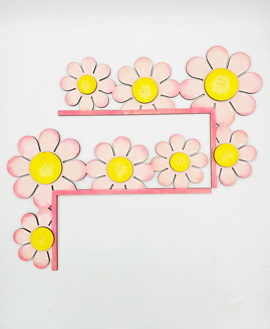 PAINTED - Spring Flower Door Corner