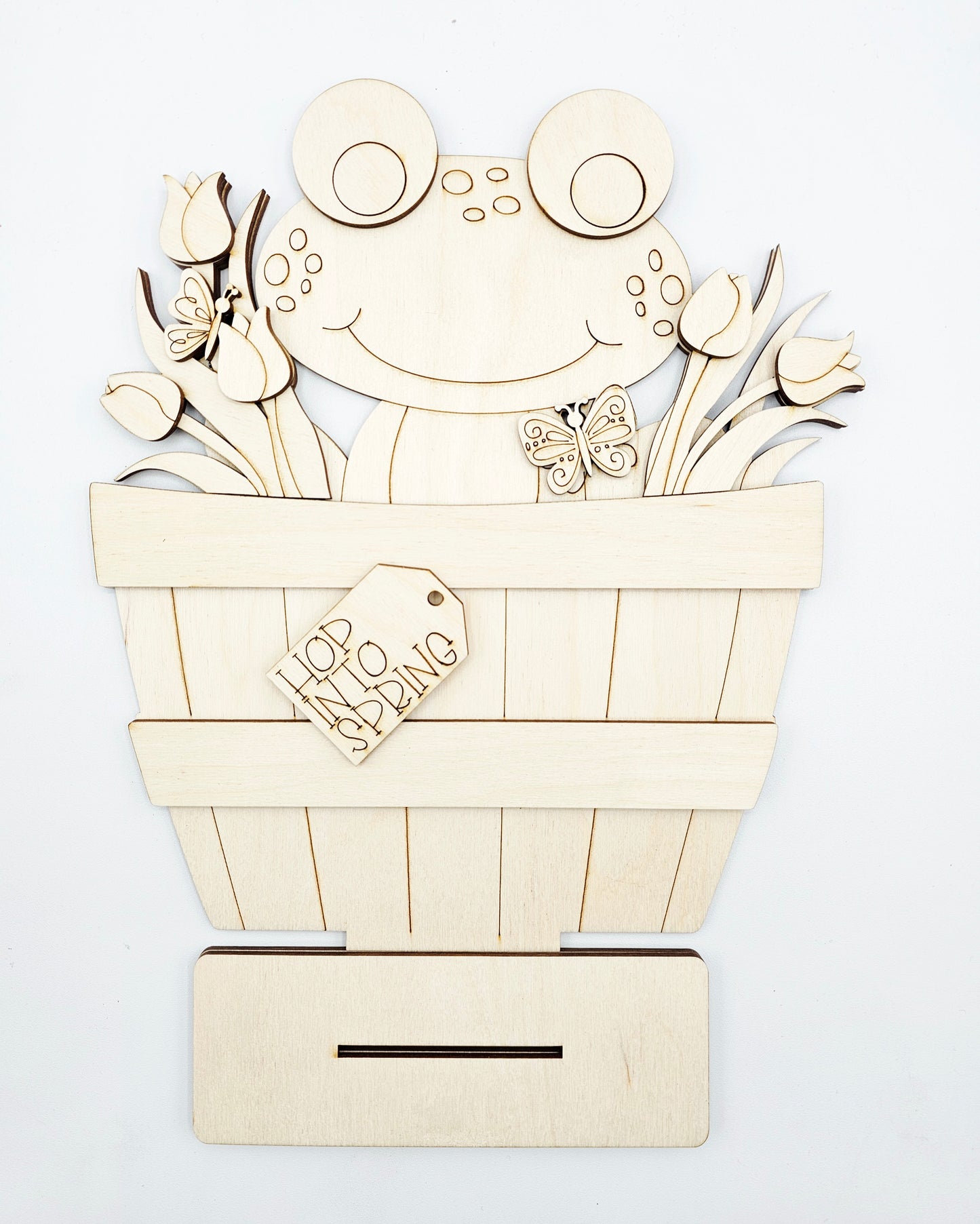 Spring Frog Basket - Large