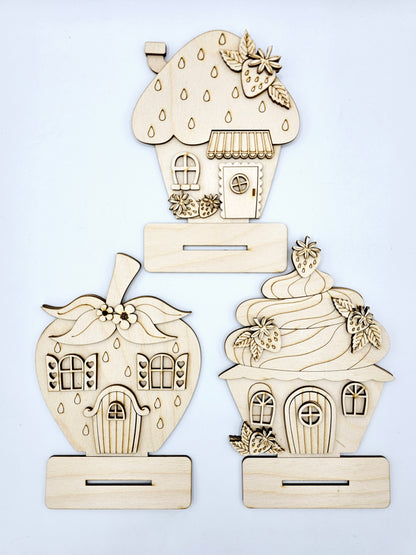 Mini Strawberry Houses
