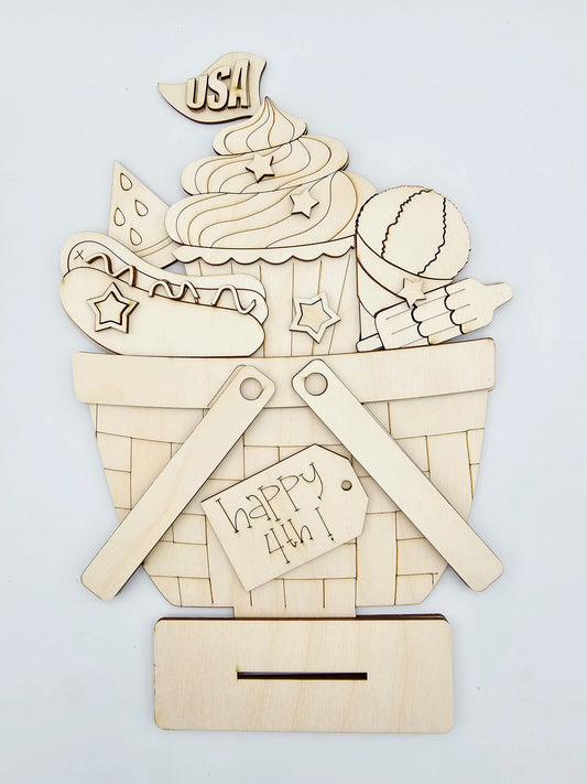 Happy 4th Food Basket - Large