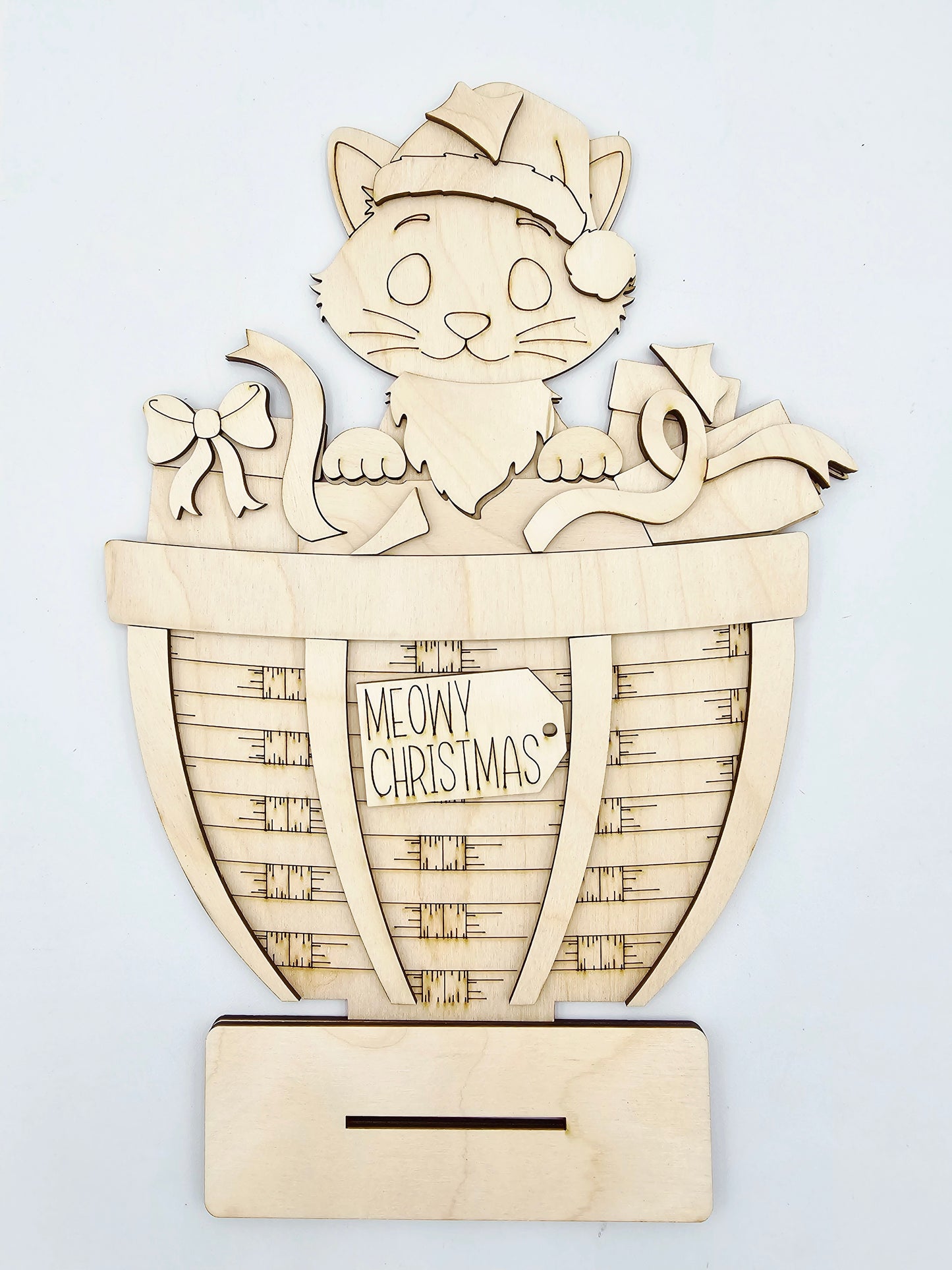 Christmas Cat Basket - Large