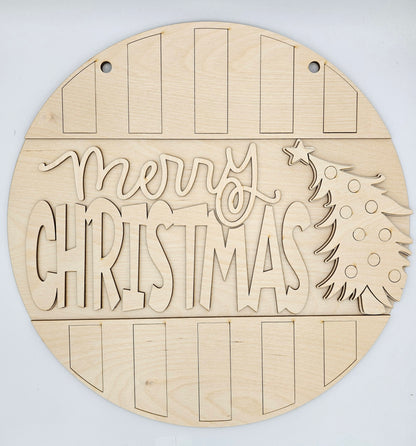 Merry Christmas Sign - 15.5 inch