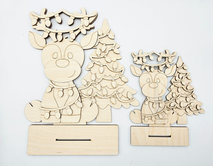 Reindeer Christmas Tree Sitter