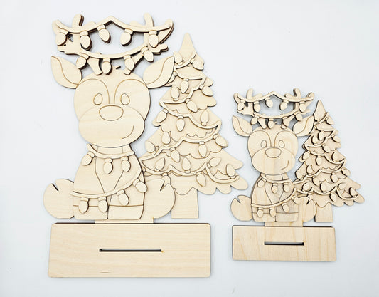 Reindeer Christmas Tree Sitter