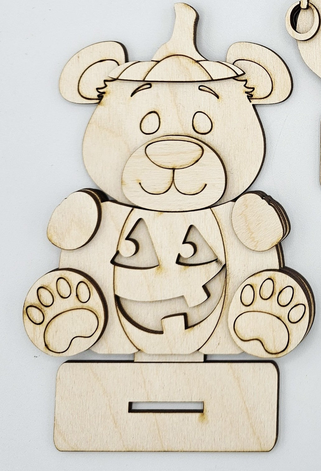 Halloween Bear with Jack O Lantern
