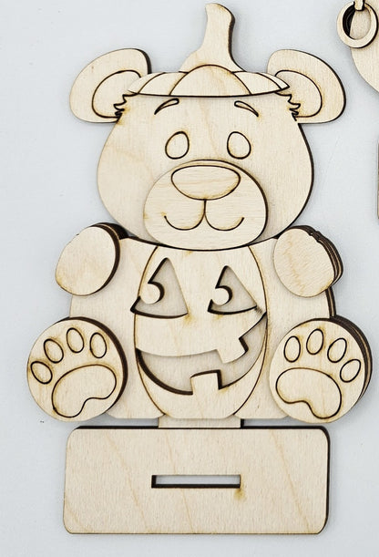 Halloween Bear with Jack O Lantern