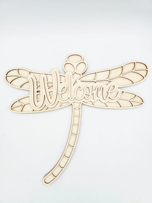 Dragonfly Welcome Sign