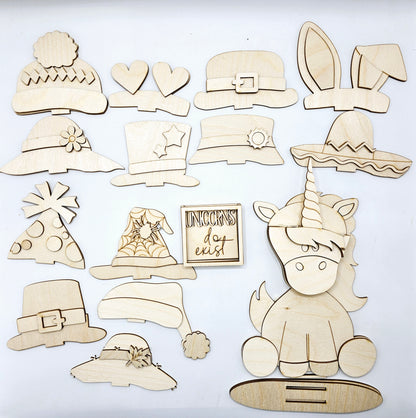 Animal Interchangeable Hat/Bow Kits