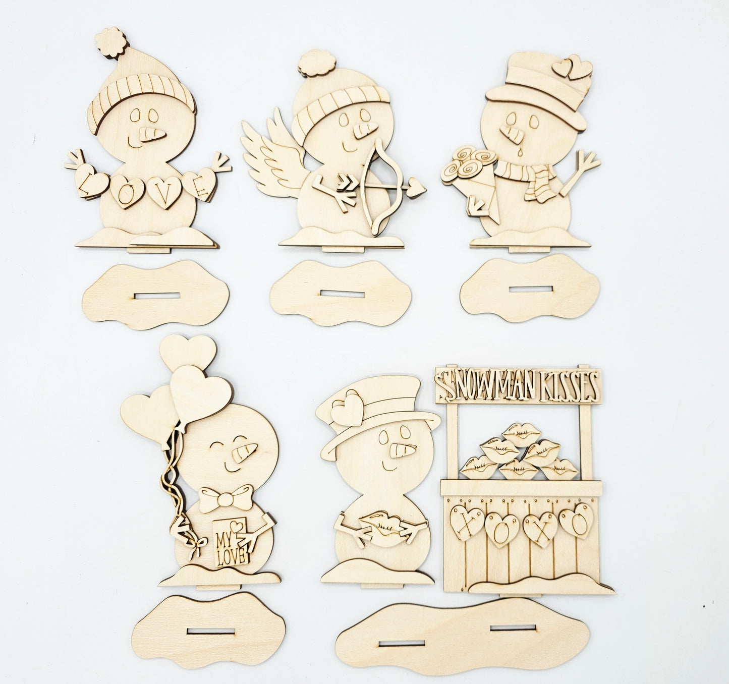 Valentine Snowman Sitters