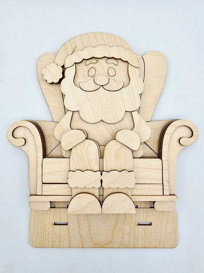 Santa & Mrs Claus Shelf Hanging