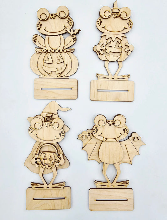 Halloween Frog Sitters x4