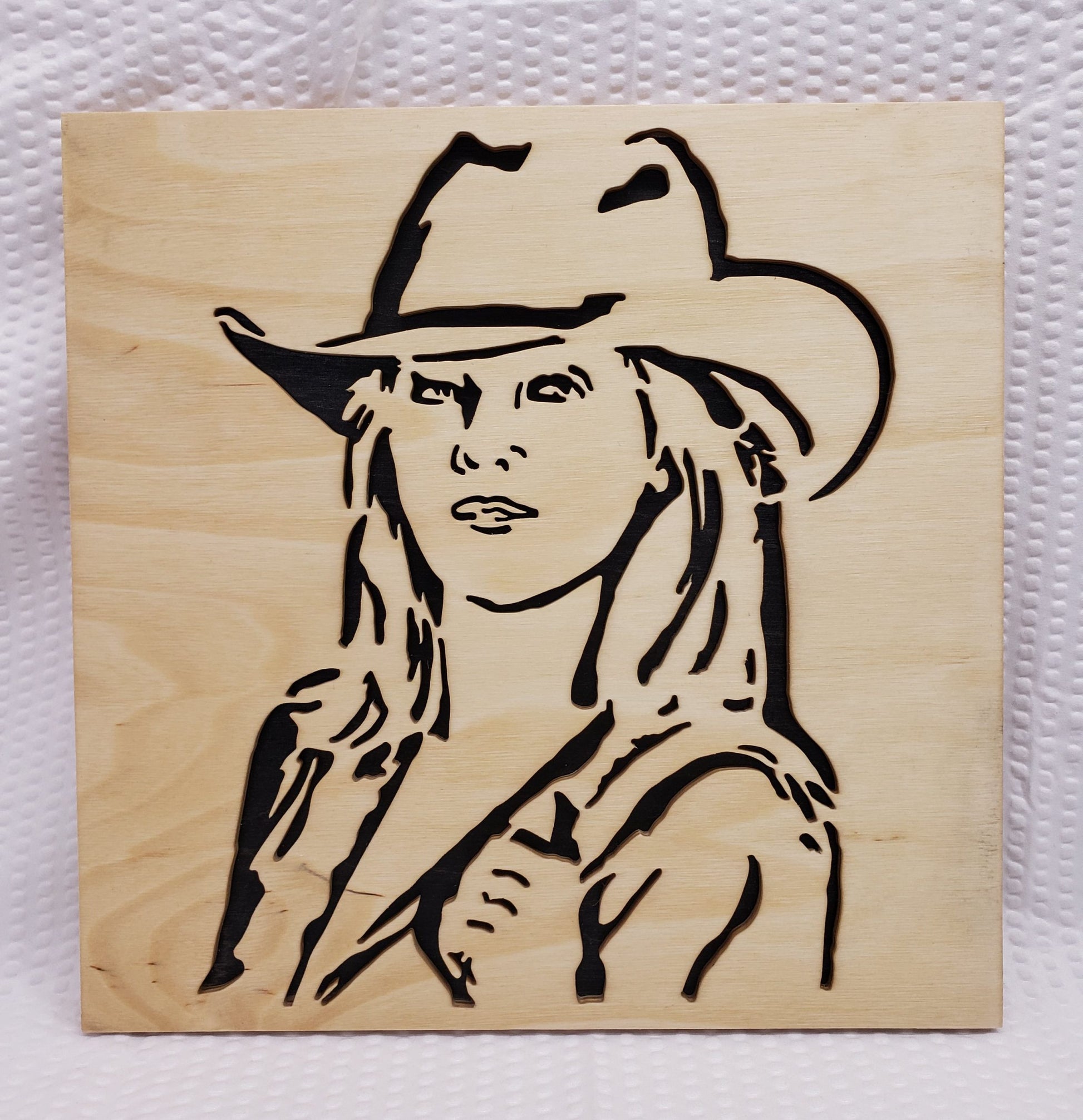 Cowgirl Scroll Saw Art Woodbitsnpieces 