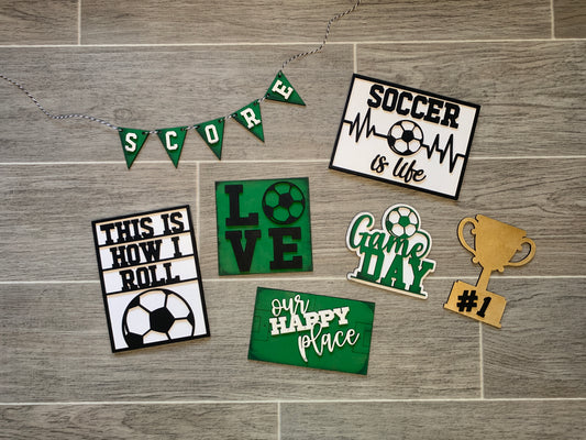 Soccer Tiered Tray Set