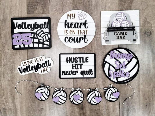 Volleyball Tiered Tray Set